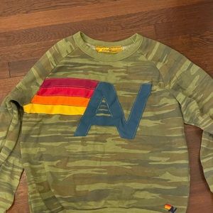 Aviator Nation camouflage logo hoodie size XL